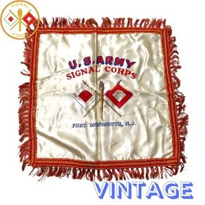 Vintage U.S. Army Signal Corps Fort Monmouth New Jersey Pillow Case Sham